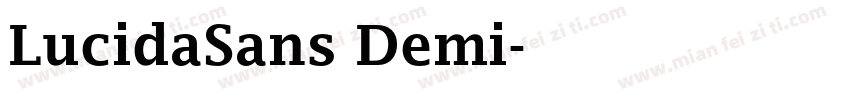 LucidaSans Demi字体转换